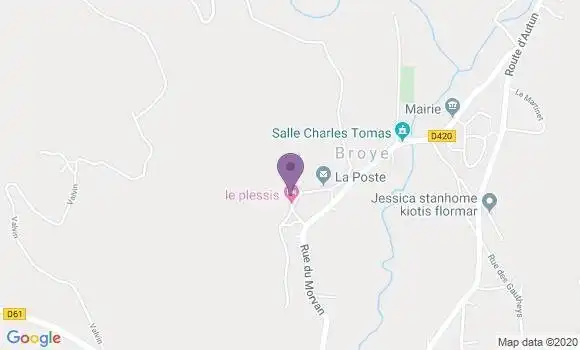 Localisation Broye Bp - 71190