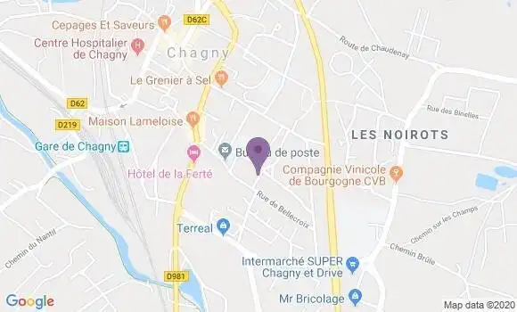 Localisation Chagny - 71150