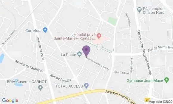 Localisation Chalon sur Saone Principal - 71100