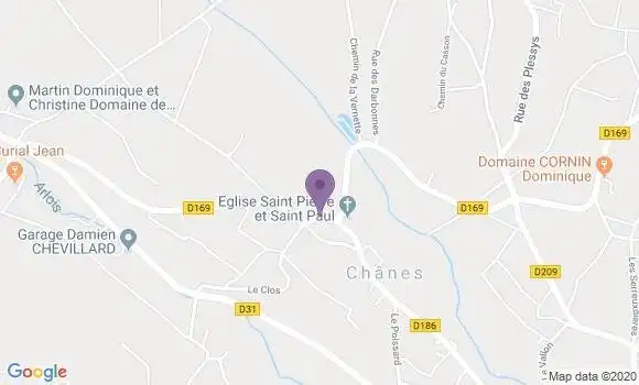 Localisation Chanes Ap - 71570