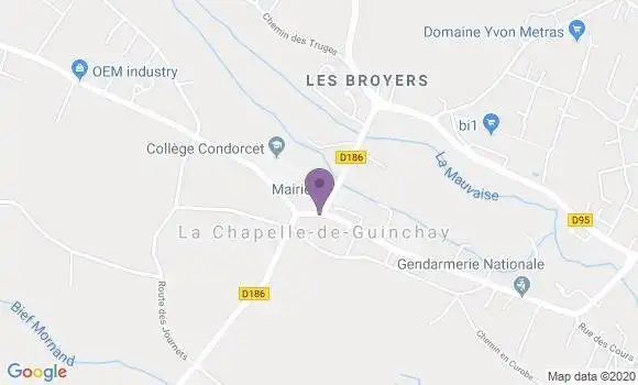 Localisation La Chapelle de Guinchay Bp - 71570