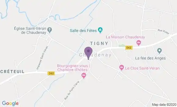 Localisation Chaudenay Ap - 71150