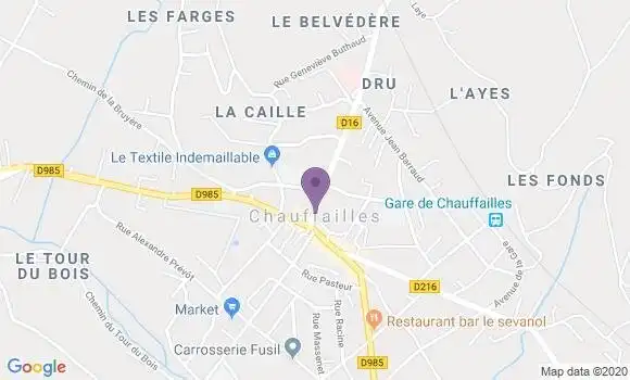 Localisation Chauffailles - 71170