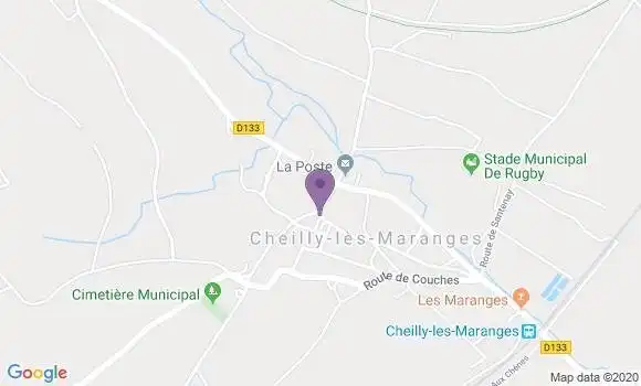 Localisation Cheilly les Maranges Ap - 71150
