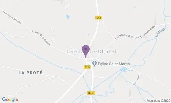 Localisation Chenay le Chatel Bp - 71340