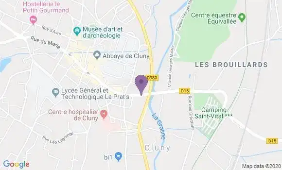 Localisation Cluny - 71250