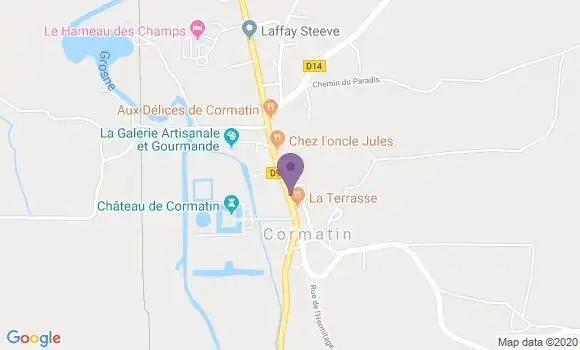Localisation Cormatin Bp - 71460
