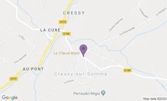 Localisation Cressy sur Somme Ap - 71760