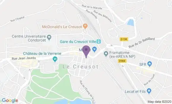 Localisation Le Creusot - 71200