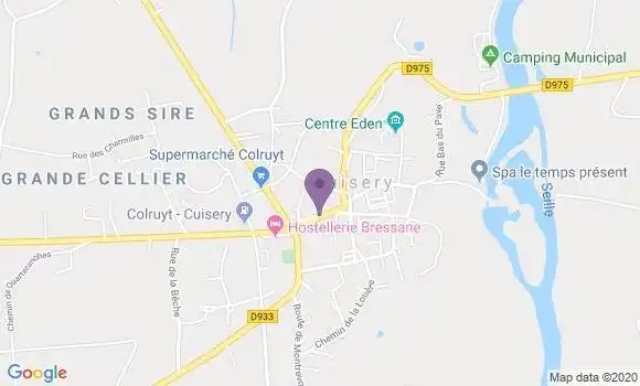 Localisation Cuisery - 71290