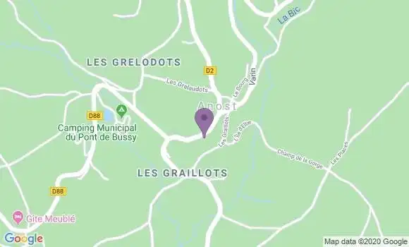 Localisation Cussy En Morvan Bp - 71550