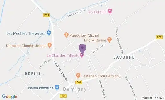 Localisation Demigny Bp - 71150