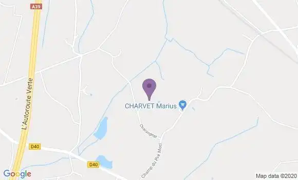 Localisation Dommartin les Cuiseaux Bp - 71480