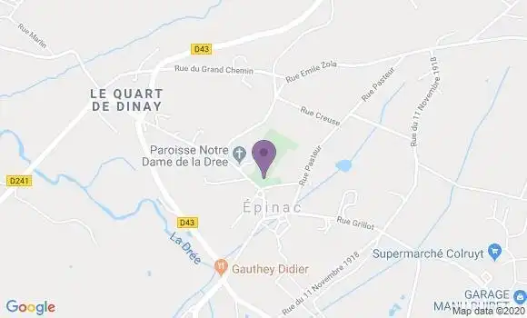 Localisation Epinac Bp - 71360