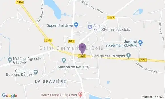 Localisation Frangy En Bresse Bp - 71330