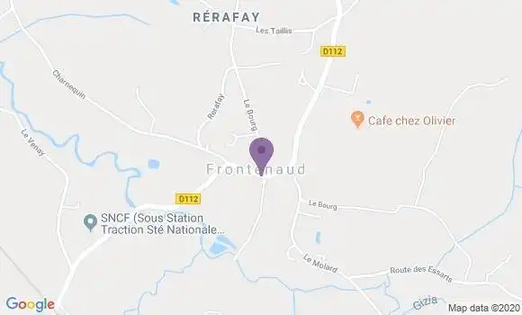 Localisation Frontenaud Ap - 71580