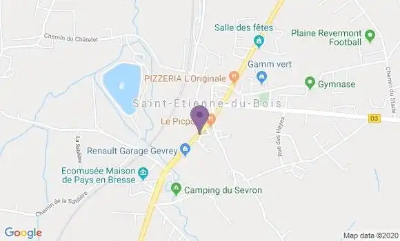 Localisation Saint Etienne du Bois Bp - 01370