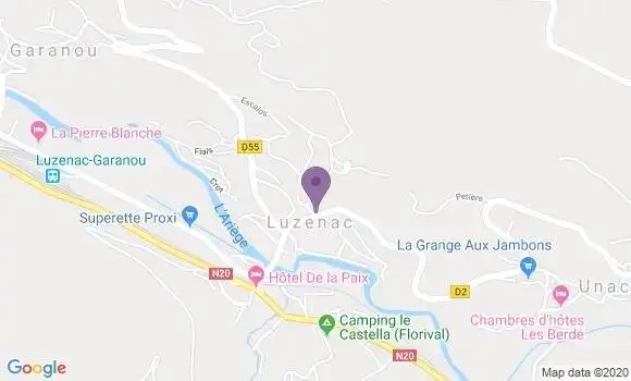Localisation Luzenac Bp - 09250