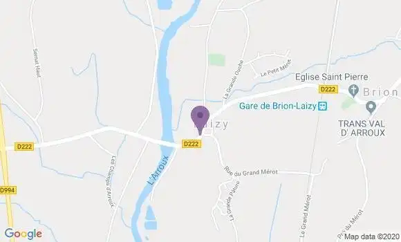 Localisation Laizy Ap - 71190