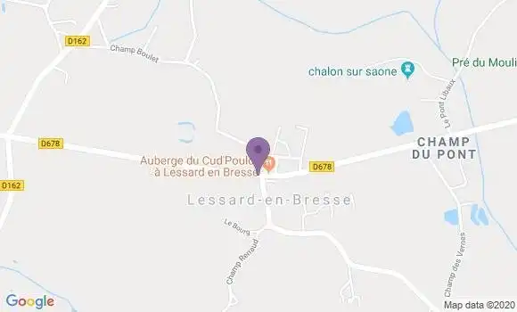 Localisation Lessard En Bresse Ap - 71440