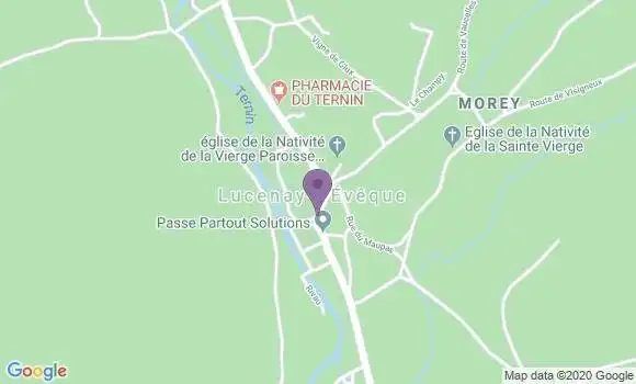 Localisation Lucenay l