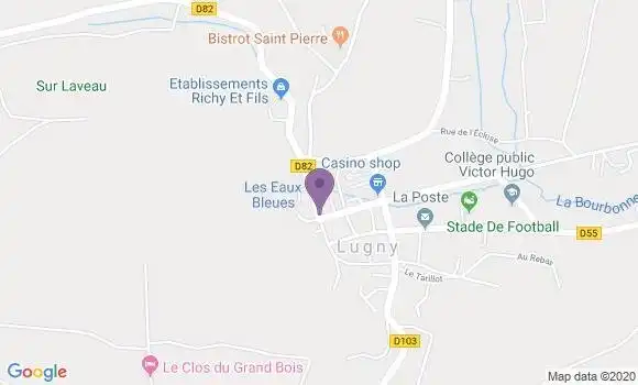 Localisation Lugny - 71260
