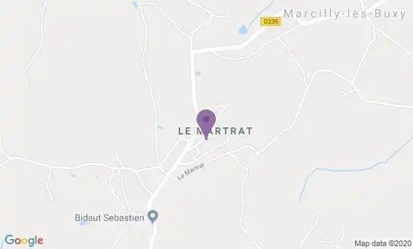 Localisation Marcilly les Buxy Ap - 71390