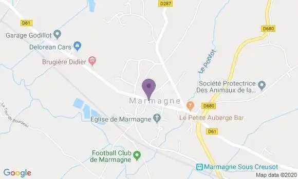 Localisation Marmagne Ap - 71710