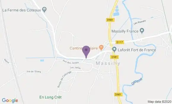 Localisation Massilly Ap - 71250