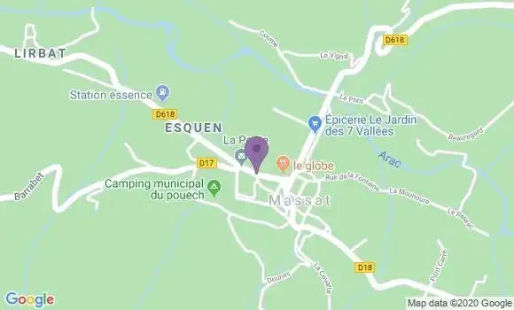 Localisation Massat - 09320
