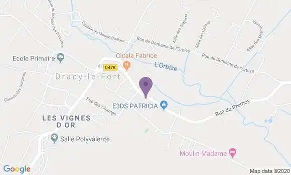 Localisation Mercurey Bp - 71640