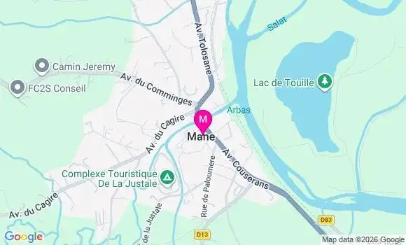 Localisation Mane - 31260