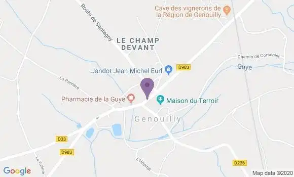Localisation Le Puley Ap - 71460