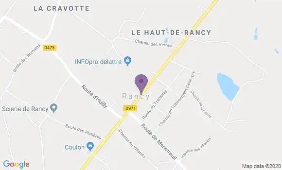 Localisation Rancy Ap - 71290