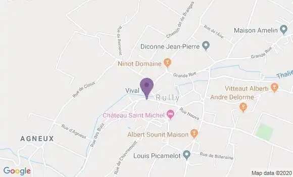 Localisation Rully Bp - 71150