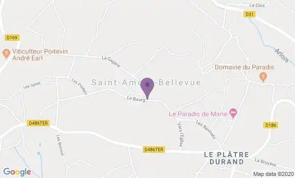 Localisation Saint Amour Bellevue Ap - 71570