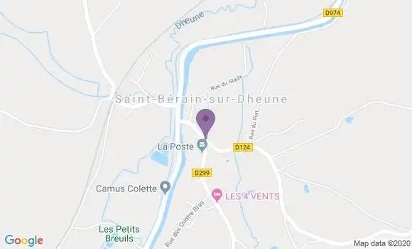 Localisation Saint Berain sur Dheune Bp - 71510