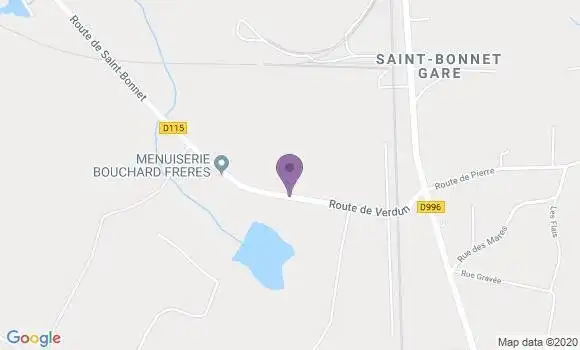 Localisation Saint Bonnet En Bresse Ap - 71310