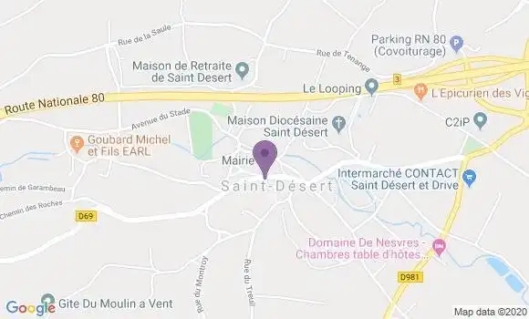 Localisation Saint Desert Ap - 71390
