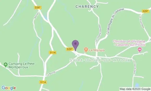 Localisation Saint Didier sur Arroux Ap - 71190