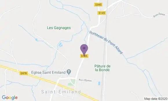 Localisation Saint Emiland Ap - 71490