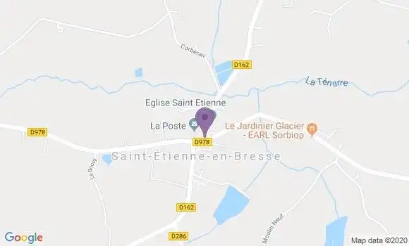 Localisation Saint Etienne En Bresse Ap - 71370