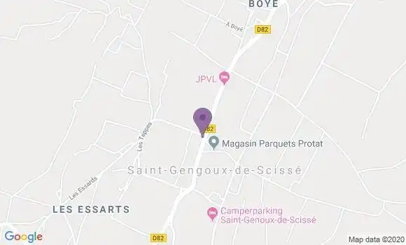 Localisation Saint Gengoux de Scisse Ap - 71260