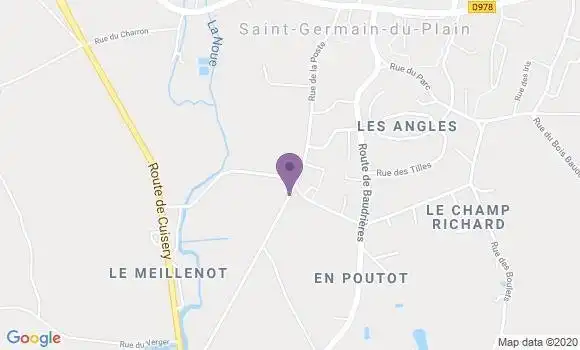 Localisation Saint Germain du Plain Bp - 71370