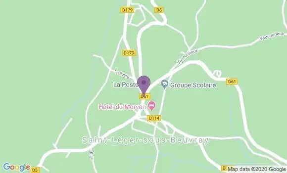 Localisation Saint Leger sous Beuvray Bp - 71990