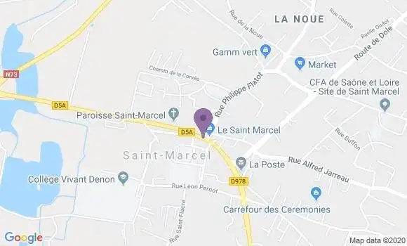 Localisation Saint Marcel - 71380