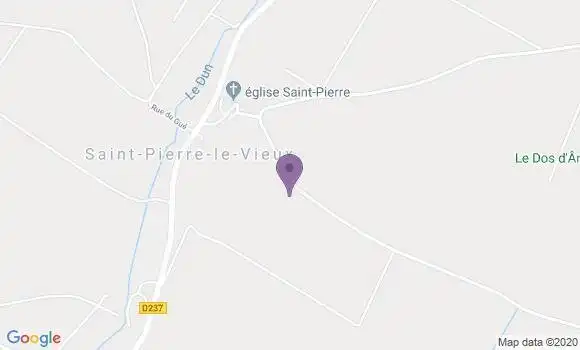 Localisation Saint Pierre le Vieux Ap - 71520