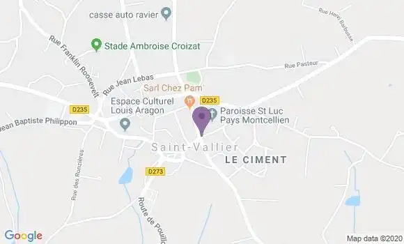 Localisation Saint Vallier - 71230