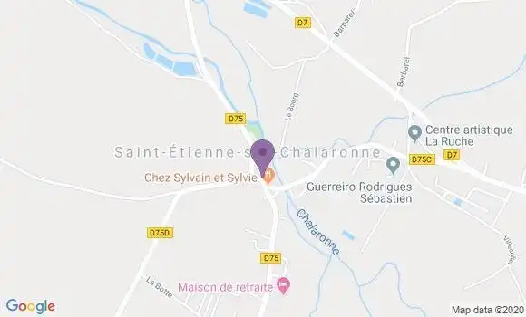 Localisation Saint Etienne sur Chalaronne Ap - 01140