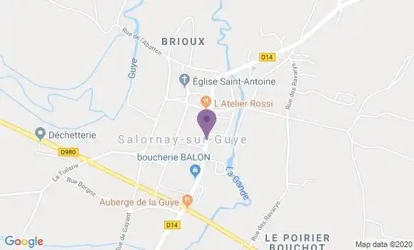 Localisation Salornay sur Guye Bp - 71250